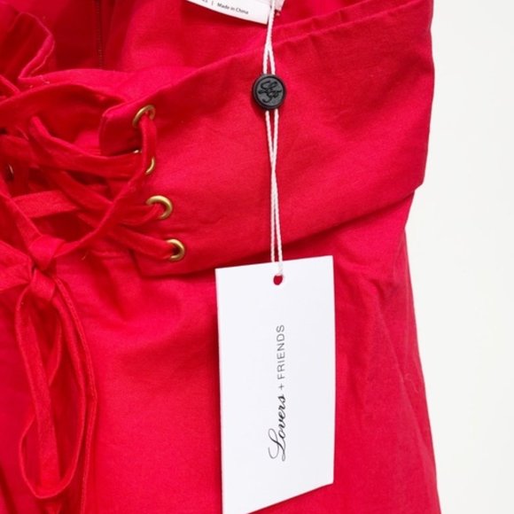NWT Lovers + Friends Gwen Mini Skirt in Red - Picture 10 of 10